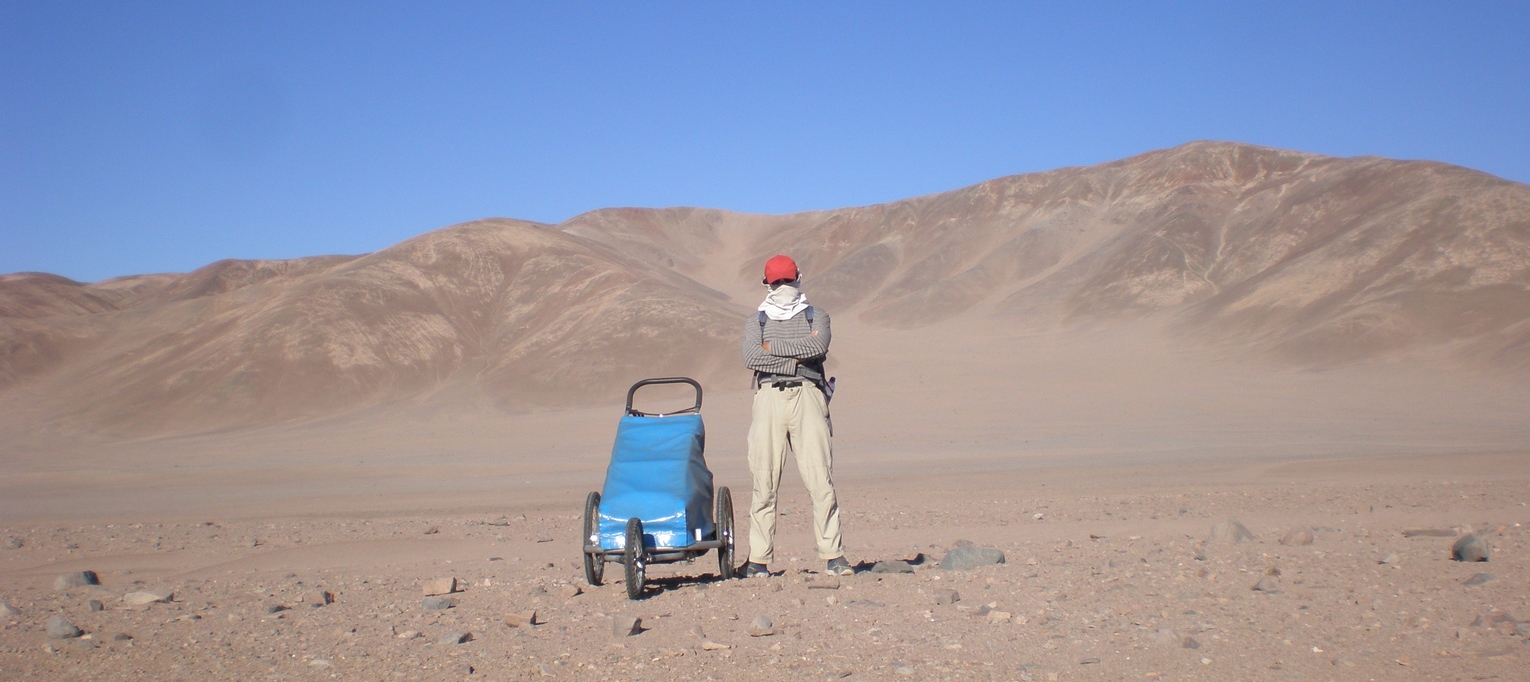 Ignacio Dean en el desierto de Atacama